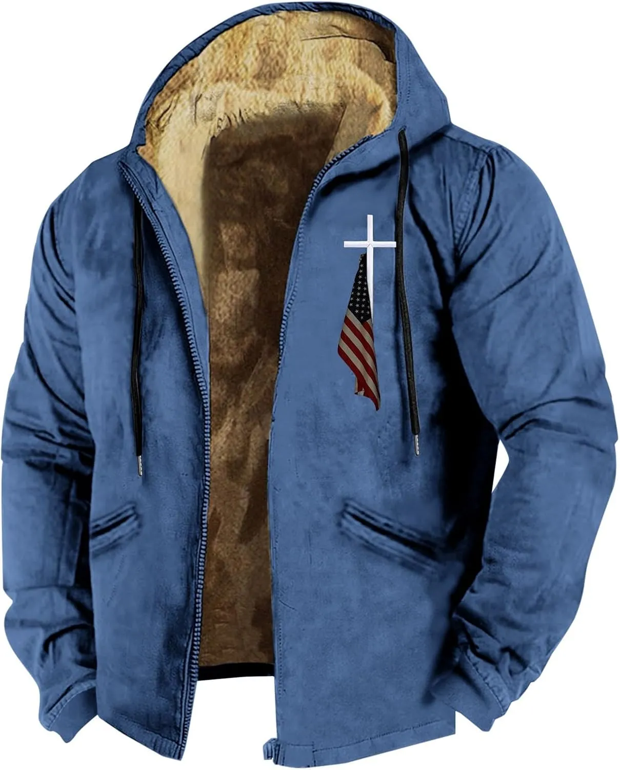 ADJHDFH Heavyweight Hoodie Big And Tall Jackets for Men 5Xl Mens Full Zip Jacket 5Xl Bomber Jacket for Men Big And Tall