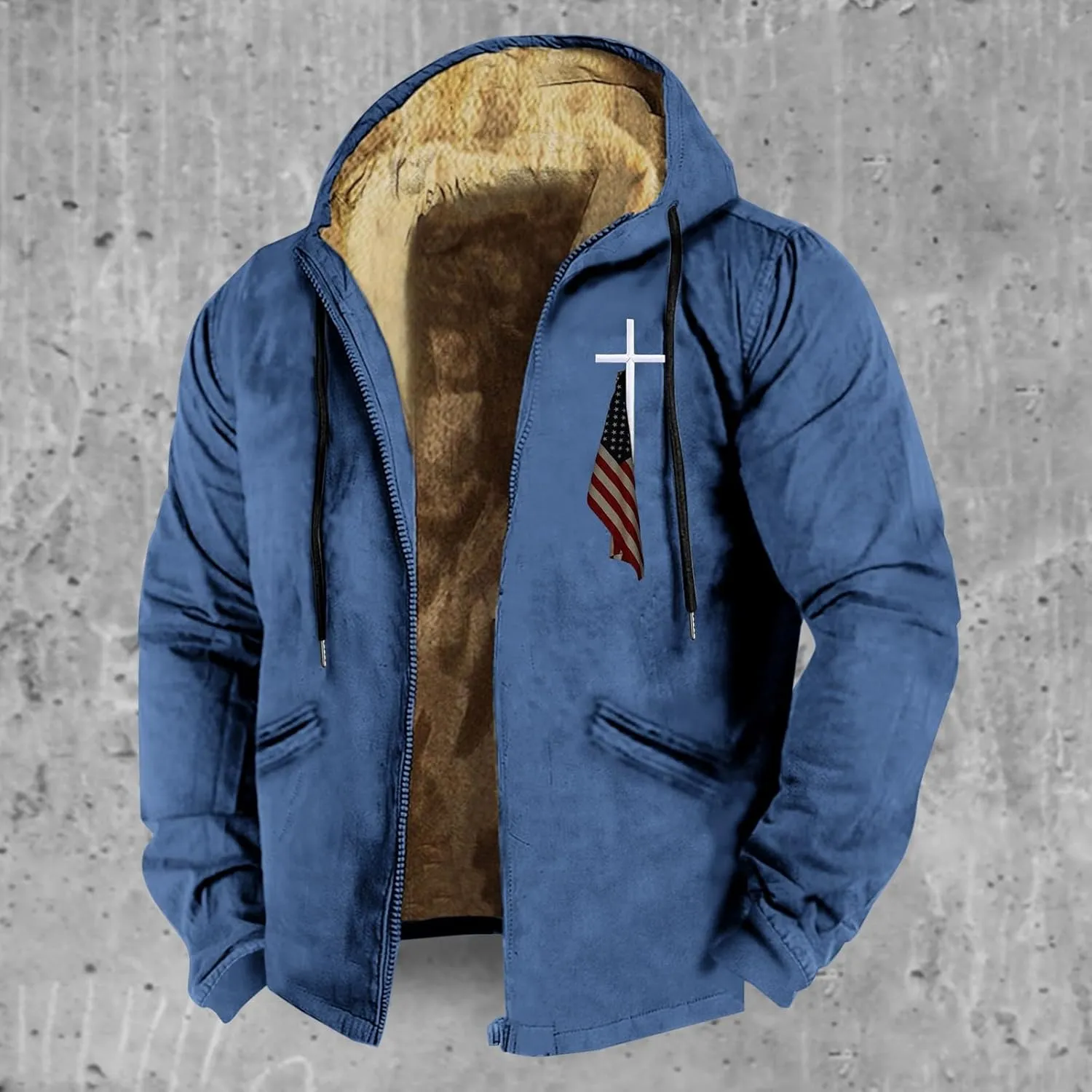 ADJHDFH Heavyweight Hoodie Big And Tall Jackets for Men 5Xl Mens Full Zip Jacket 5Xl Bomber Jacket for Men Big And Tall