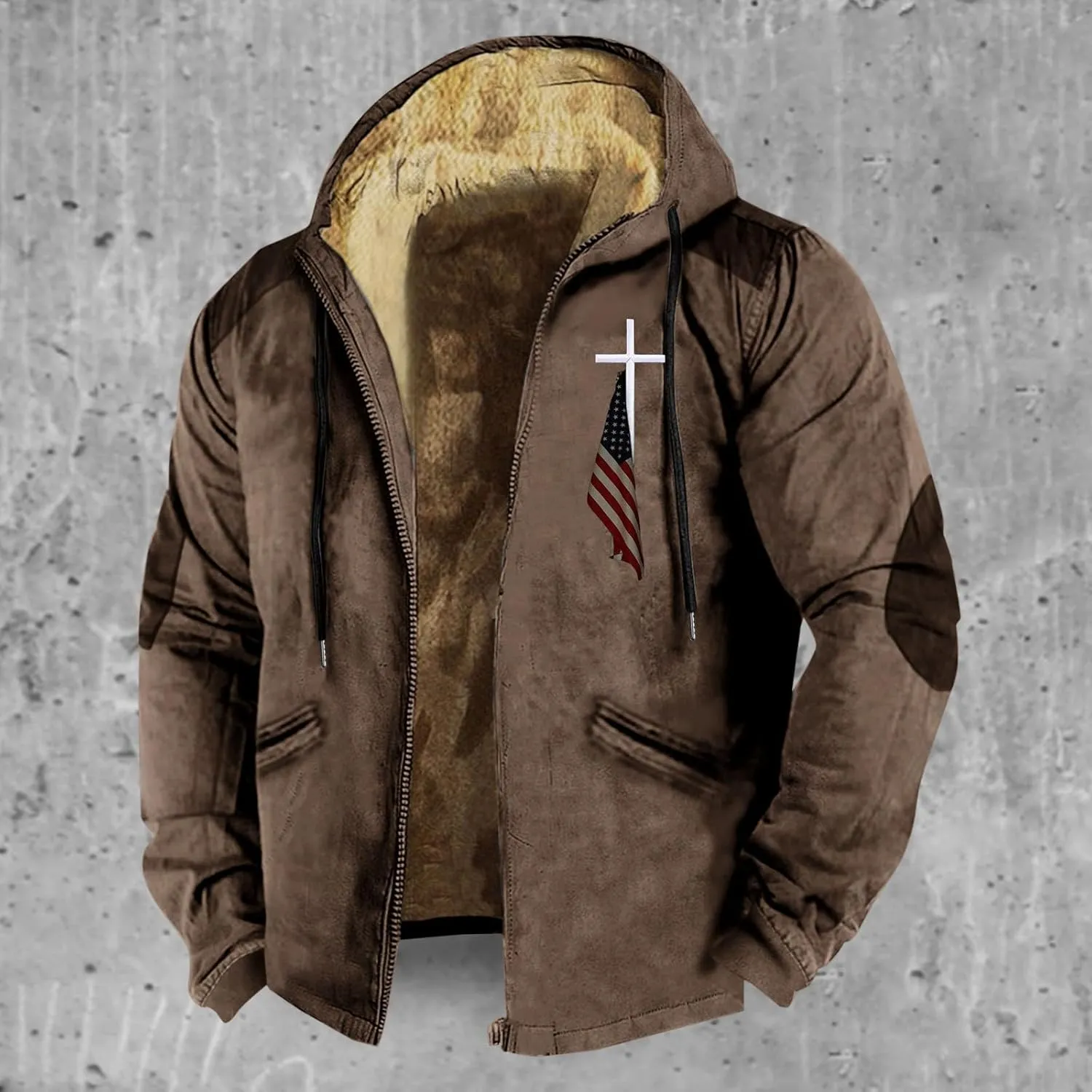 ADJHDFH Heavyweight Hoodie Mens Bomber Jacket With Hood Zipper Hoodies For Men Graphic Mens Winter Bomber Jacket With Hood