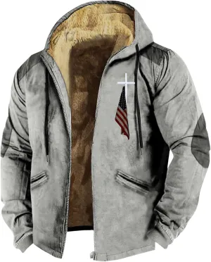 ADJHDFH Heavyweight Hoodie Mens Bomber Jacket With Hood Zipper Hoodies For Men Graphic Mens Winter Bomber Jacket With Hood