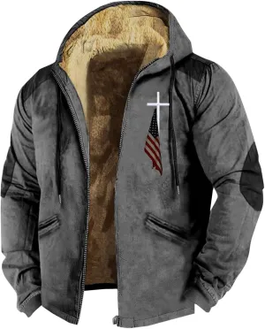 ADJHDFH Heavyweight Hoodie Mens Bomber Jacket With Hood Zipper Hoodies For Men Graphic Mens Winter Bomber Jacket With Hood