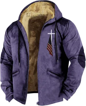 ADJHDFH Heavyweight Hoodie Mens Bomber Jacket With Hood Zipper Hoodies For Men Graphic Mens Winter Bomber Jacket With Hood