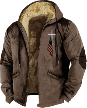 ADJHDFH Heavyweight Hoodie Mens Bomber Jacket With Hood Zipper Hoodies For Men Graphic Mens Winter Bomber Jacket With Hood