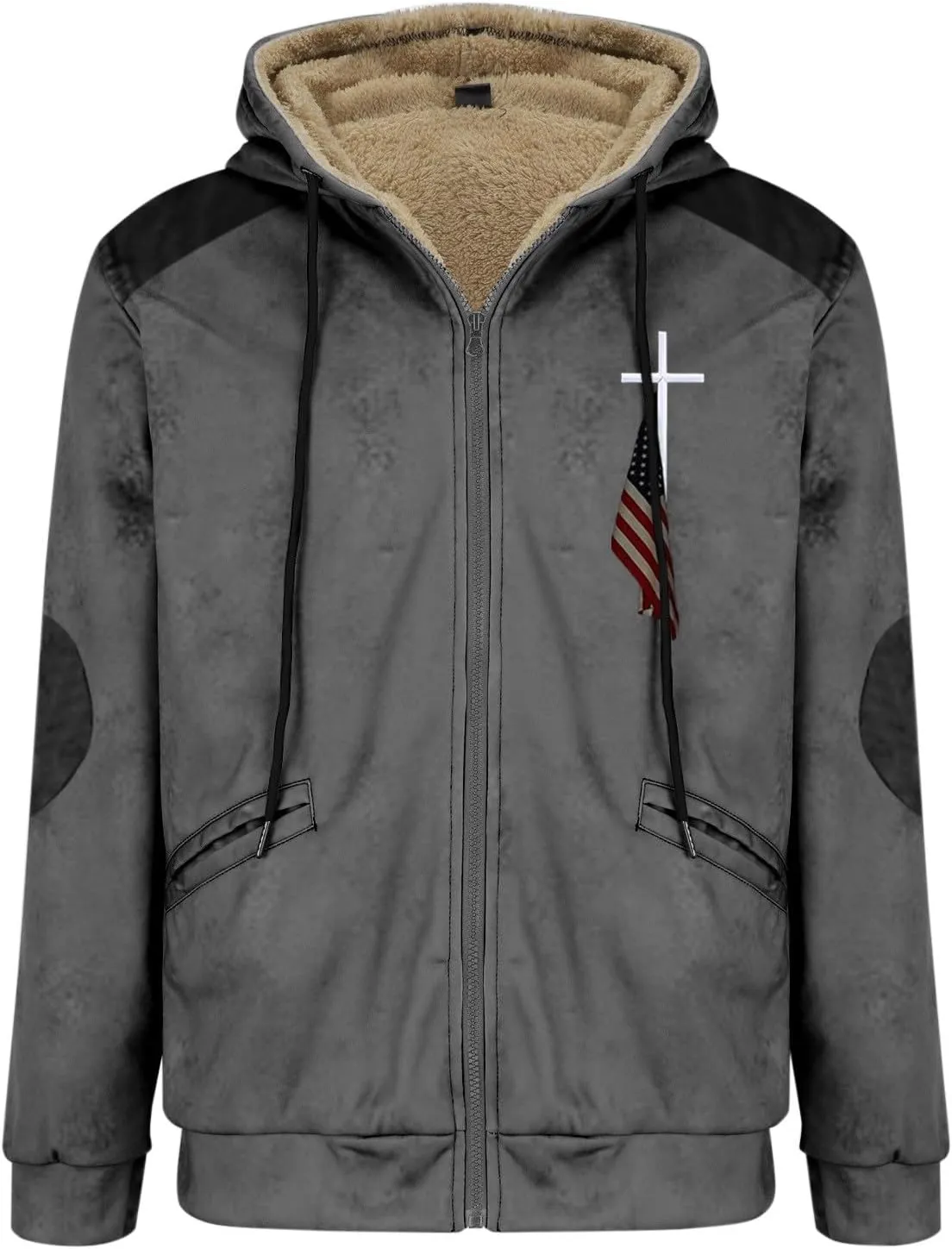 ADJHDFH Heavyweight Hoodie Mens Bomber Jacket With Hood Zipper Hoodies For Men Graphic Mens Winter Bomber Jacket With Hood