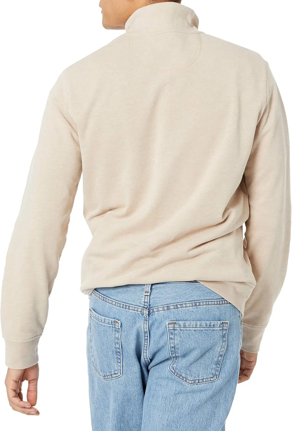 Amazon Essentials Men's Sweatshirt, Lightweight French Terry Quarter-Zip Mock Neck