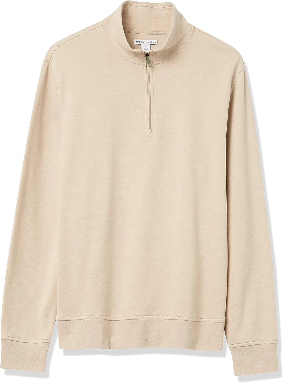 Amazon Essentials Men's Sweatshirt, Lightweight French Terry Quarter-Zip Mock Neck