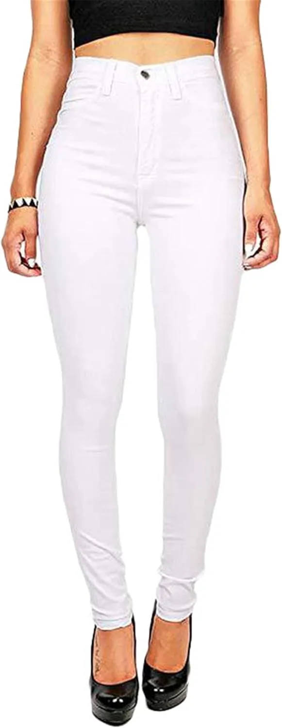 Andongnywell Butt Lifter High Waist Skinny Jeans Juniors Classic Denim Stretch Jean Womens Slim Length Jeans