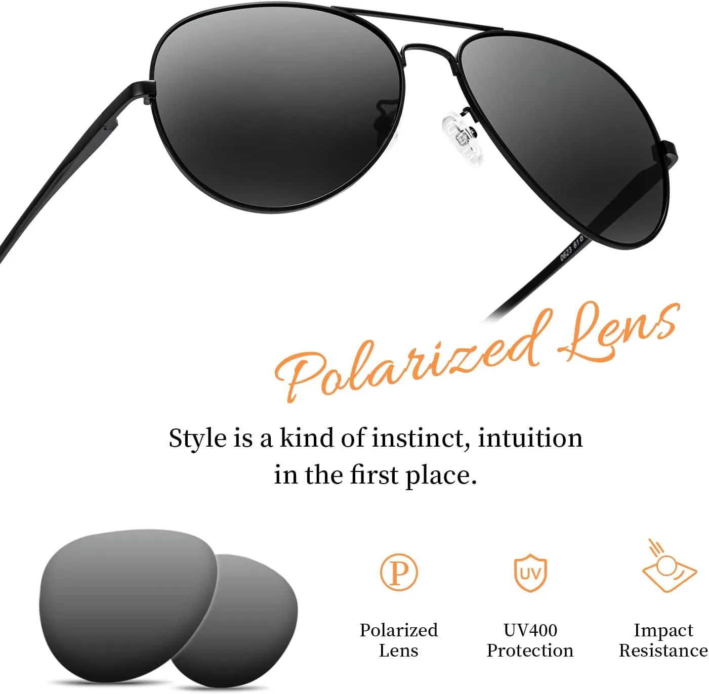 Aviator Sunglasses for Women Men Oversized with Metal Frame, Mirrored Polarized Aviator Sunglasses with UV Protection
