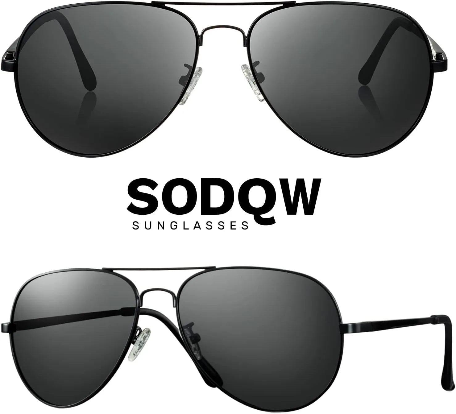 Aviator Sunglasses for Women Men Oversized with Metal Frame, Mirrored Polarized Aviator Sunglasses with UV Protection