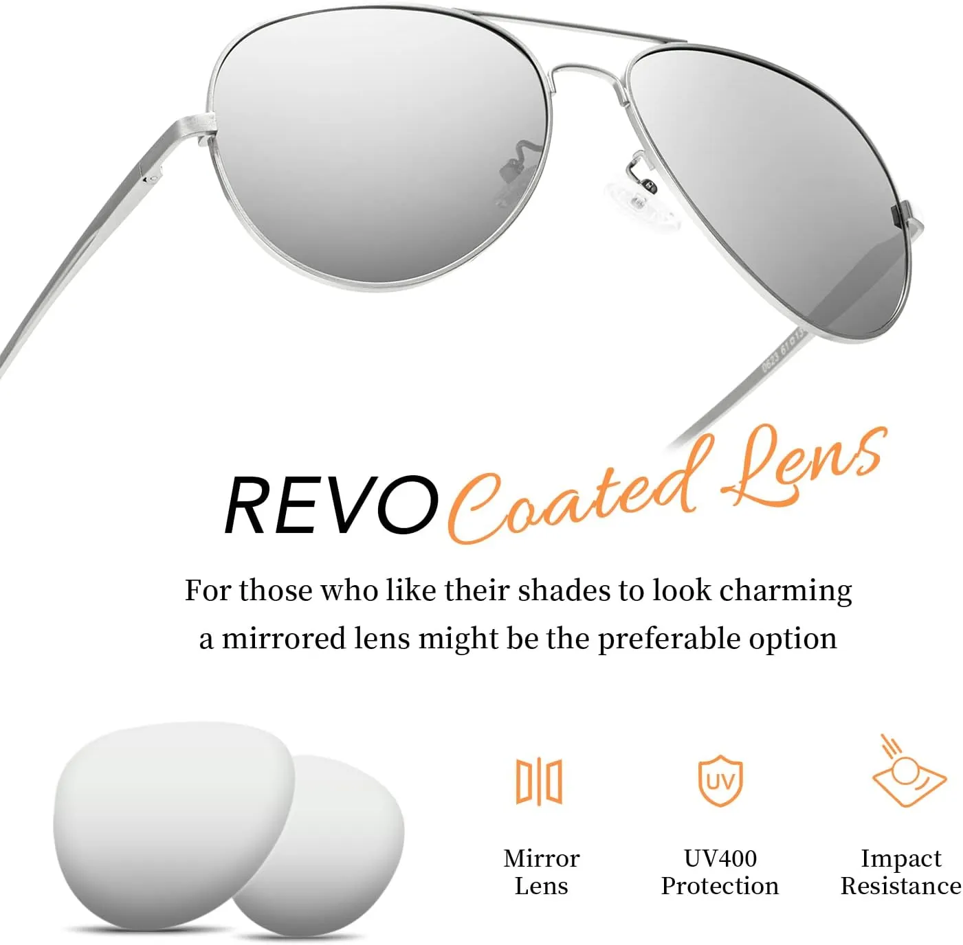 Aviator Sunglasses for Women Men Oversized with Metal Frame, Mirrored Polarized Aviator Sunglasses with UV Protection