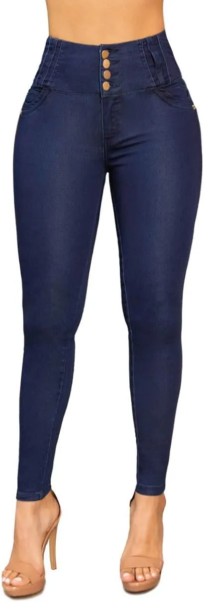 Bula, High Waist Butt Lifting Skinny Jeans - Shape wear Pantalones Colombianos Levanta Cola