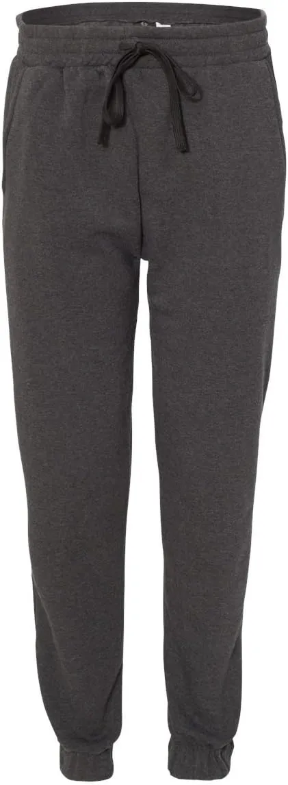 Burnside Men's 8800 Elastic Waistband Fleece Jogger Pants Workout Training Joggers