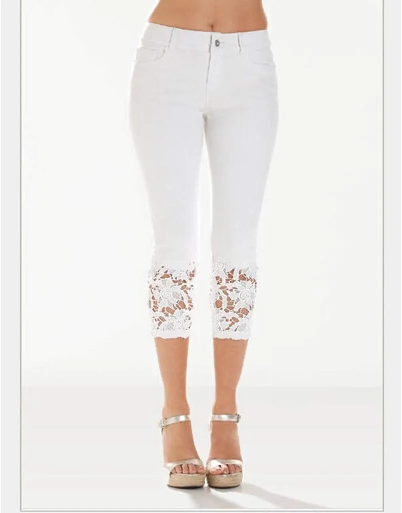 Capris Jeans for Women Distressed High Waisted Sexy Boyfriend Plus Size Stretchy Distressed Skinny Loose Jeans