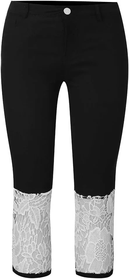Capris Jeans for Women Distressed High Waisted Sexy Boyfriend Plus Size Stretchy Distressed Skinny Loose Jeans