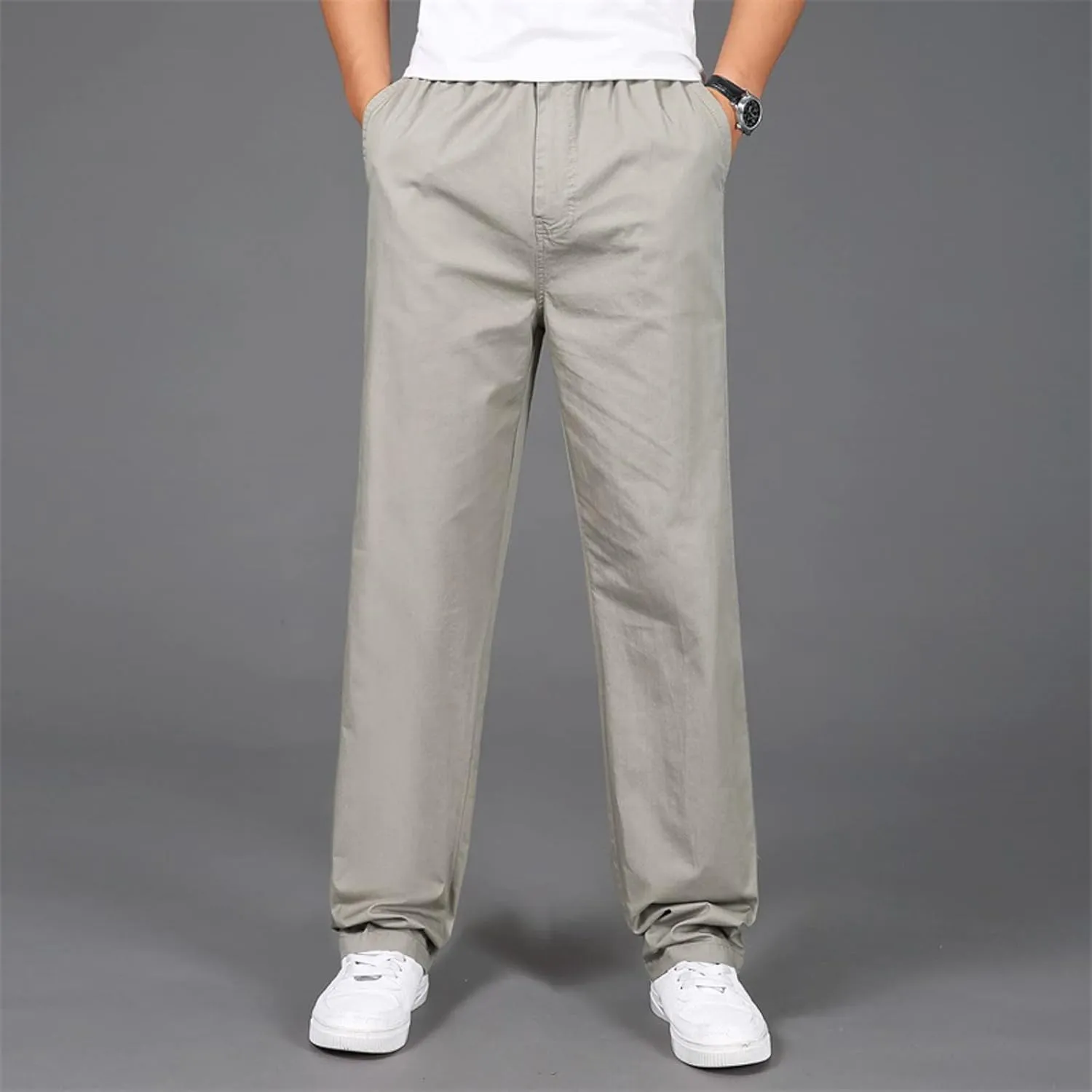Cargo Pants for Men Big and Tall, Pants Drawstring Jogger Pants with Pockets Mens Sweatpants with Pockets Men's Basic