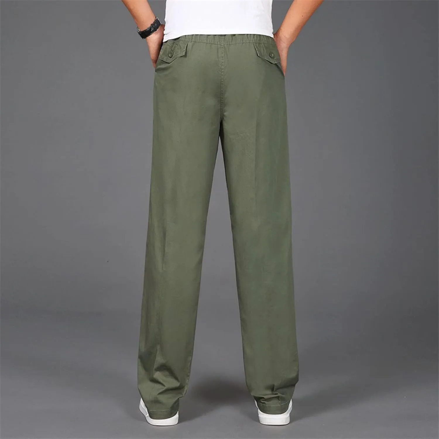 Cargo Pants for Men Big and Tall, Pants Drawstring Jogger Pants with Pockets Mens Sweatpants with Pockets Men's Basic
