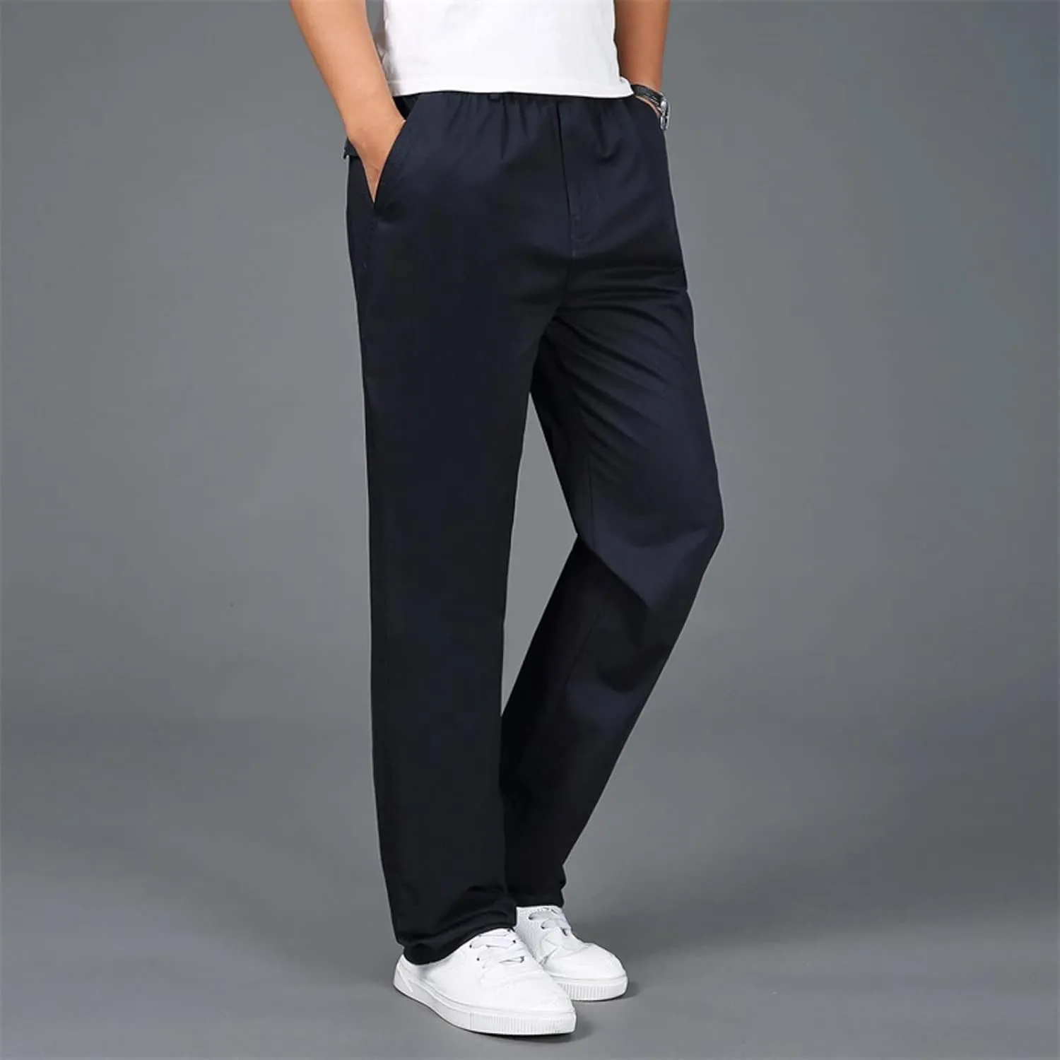 Cargo Pants for Men Big and Tall, Pants Drawstring Jogger Pants with Pockets Mens Sweatpants with Pockets Men's Basic