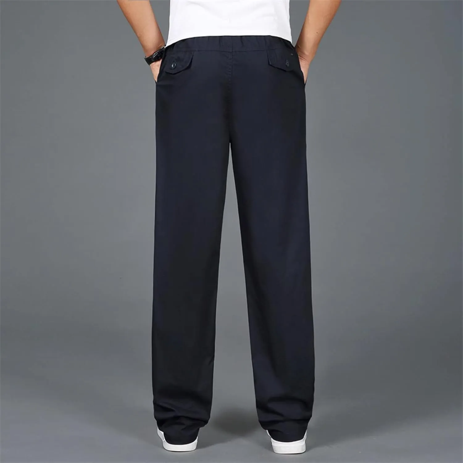 Cargo Pants for Men Big and Tall, Pants Drawstring Jogger Pants with Pockets Mens Sweatpants with Pockets Men's Basic
