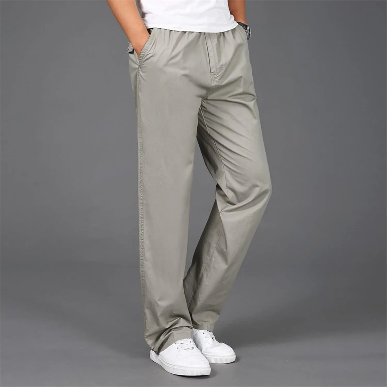 Cargo Pants for Men Big and Tall, Pants Drawstring Jogger Pants with Pockets Mens Sweatpants with Pockets Men's Basic