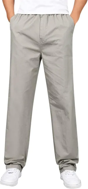 Cargo Pants for Men Big and Tall, Pants Drawstring Jogger Pants with Pockets Mens Sweatpants with Pockets Men's Basic