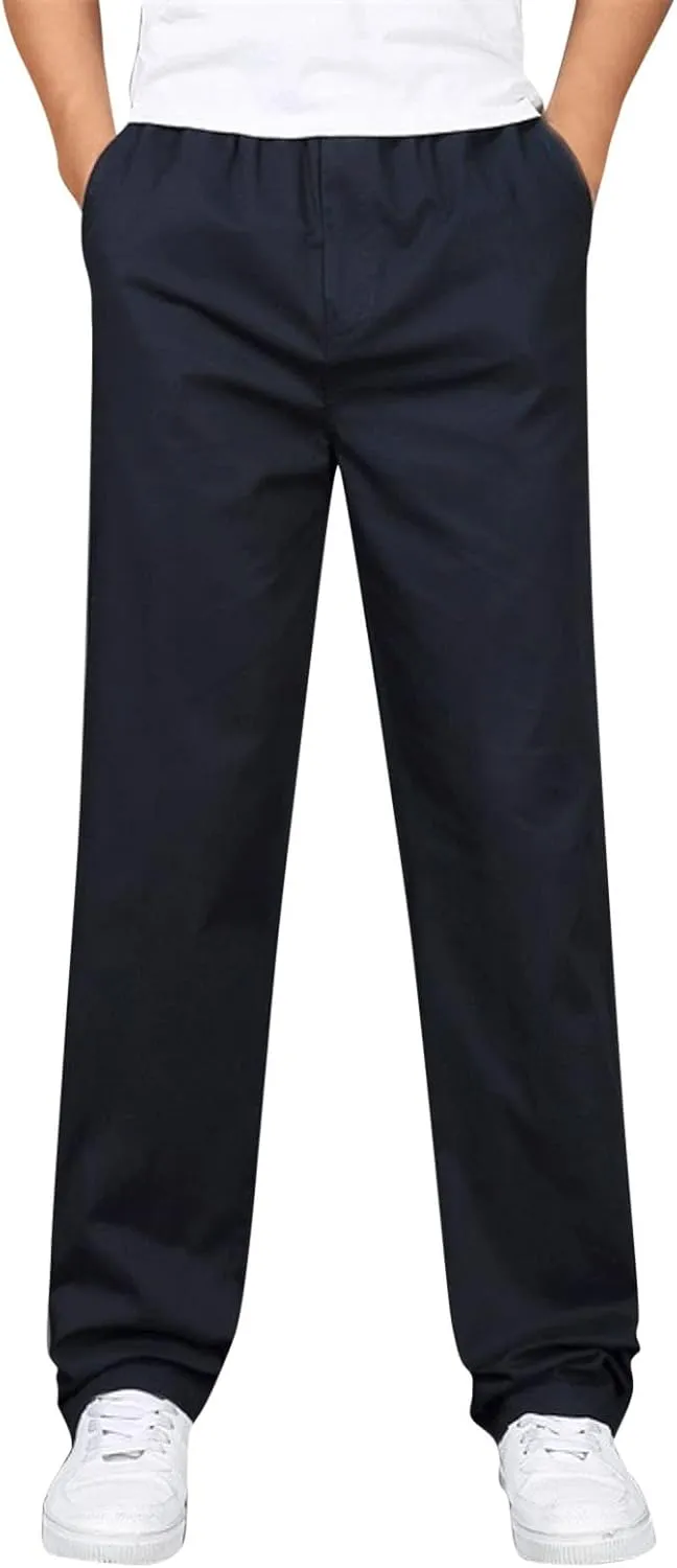 Cargo Pants for Men Big and Tall, Pants Drawstring Jogger Pants with Pockets Mens Sweatpants with Pockets Men's Basic