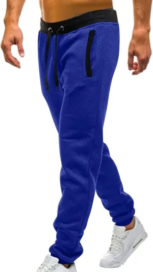 Cargo Pants for Men Relaxed Fit Pants Drawstring Jogger Pants with Pockets Mens Sweatpants with Pockets Men's Basic