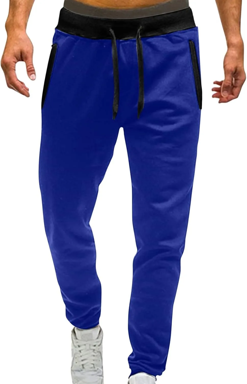 Cargo Pants for Men Relaxed Fit Pants Drawstring Jogger Pants with Pockets Mens Sweatpants with Pockets Men's Basic