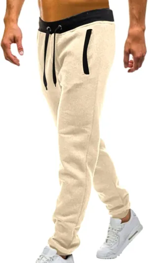 Cargo Pants for Men Relaxed Fit Pants Drawstring Jogger Pants with Pockets Mens Sweatpants with Pockets Men's Basic