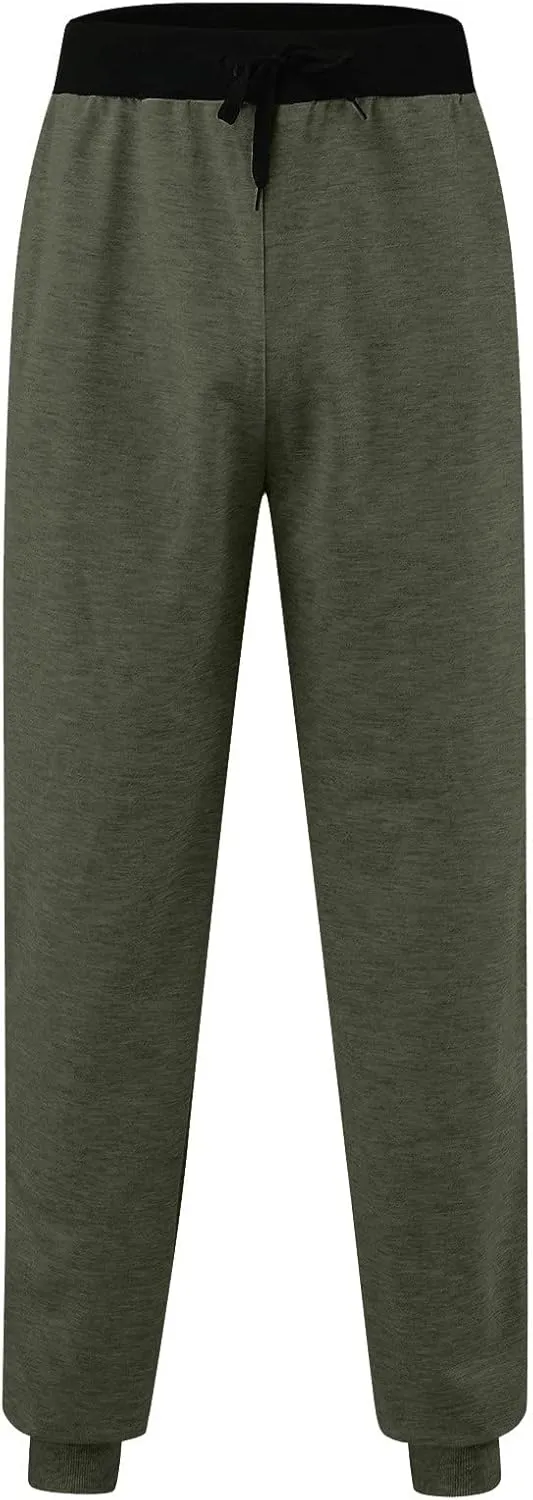 Cargo Pants for Men Relaxed Fit Pants Drawstring Jogger Pants with Pockets Mens Sweatpants with Pockets Men's Basic