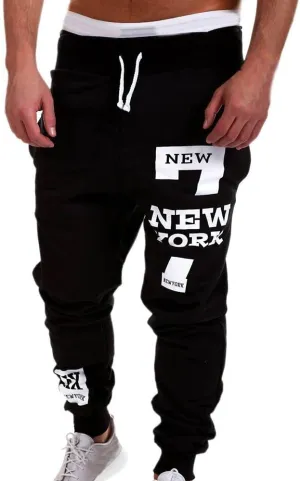 Cargo Trousers for Men Gym Training Jogger Black Long Track Pant with Pockets Mens Sweatpants with Pockets Drawstring