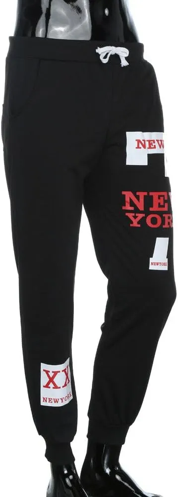Cargo Trousers for Men Gym Training Jogger Black Long Track Pant with Pockets Mens Sweatpants with Pockets Drawstring