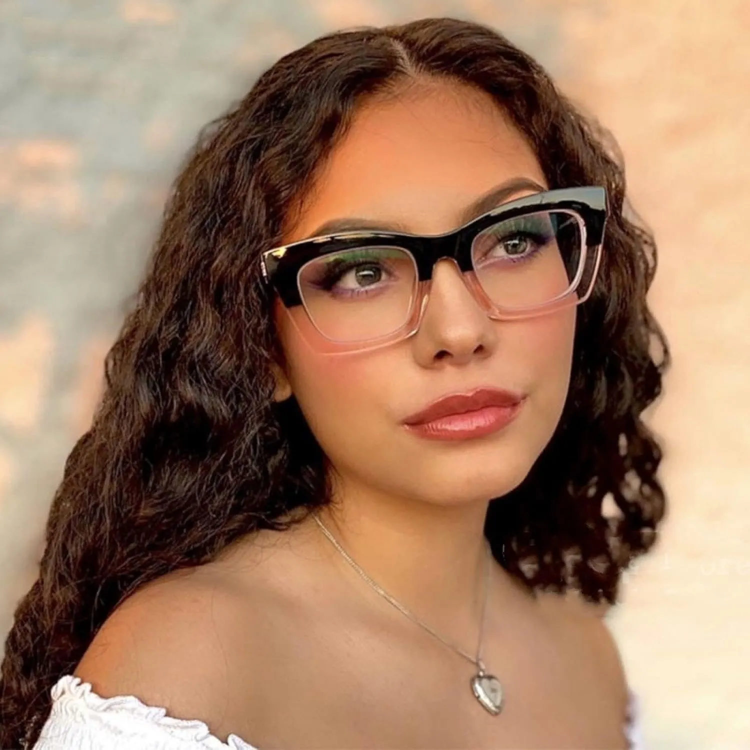 Cat Eye Glasses Retro Men Women Fashion