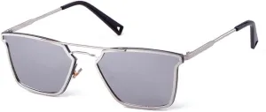 Cat Eye Sunglasses Women Vintage Metal Frame Double Bridge Mirrored Glasses