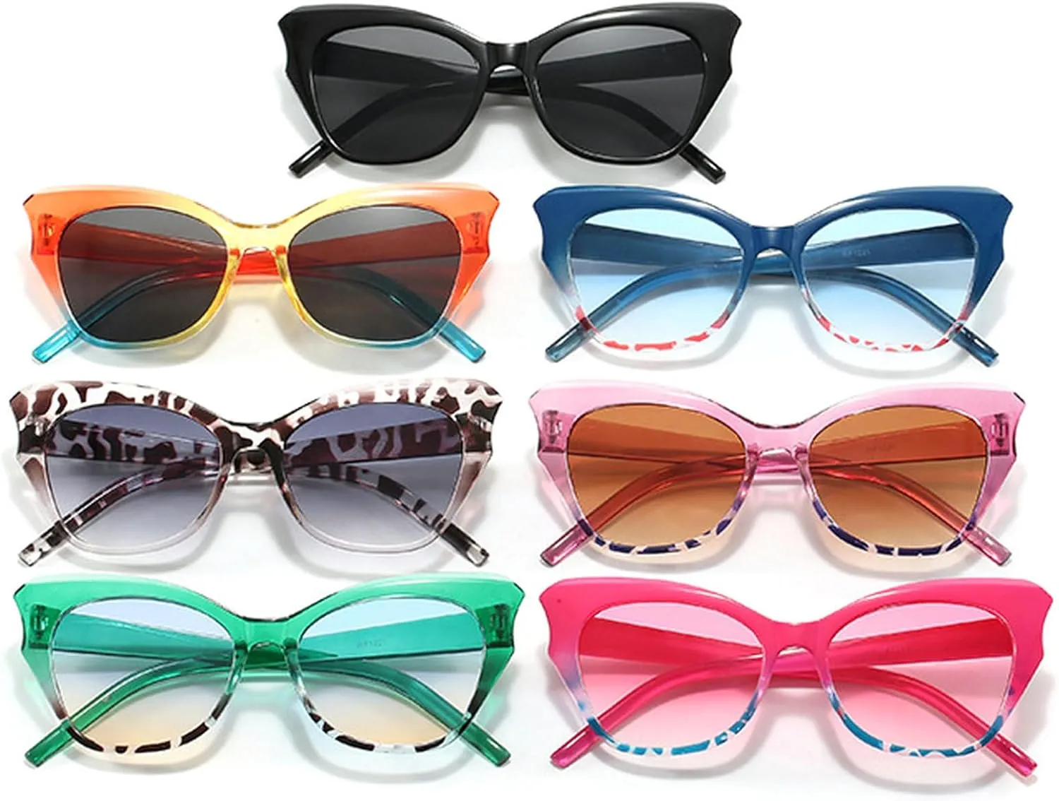 Cat Eye Vintage Sunglasses Women Fashion Gradient Sun Glasses Female Retro Outdoors Shades