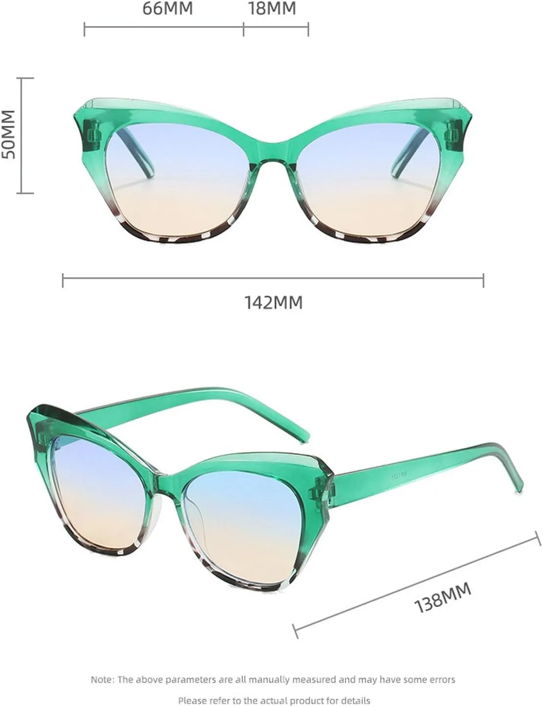 Cat Eye Vintage Sunglasses Women Fashion Gradient Sun Glasses Female Retro Outdoors Shades