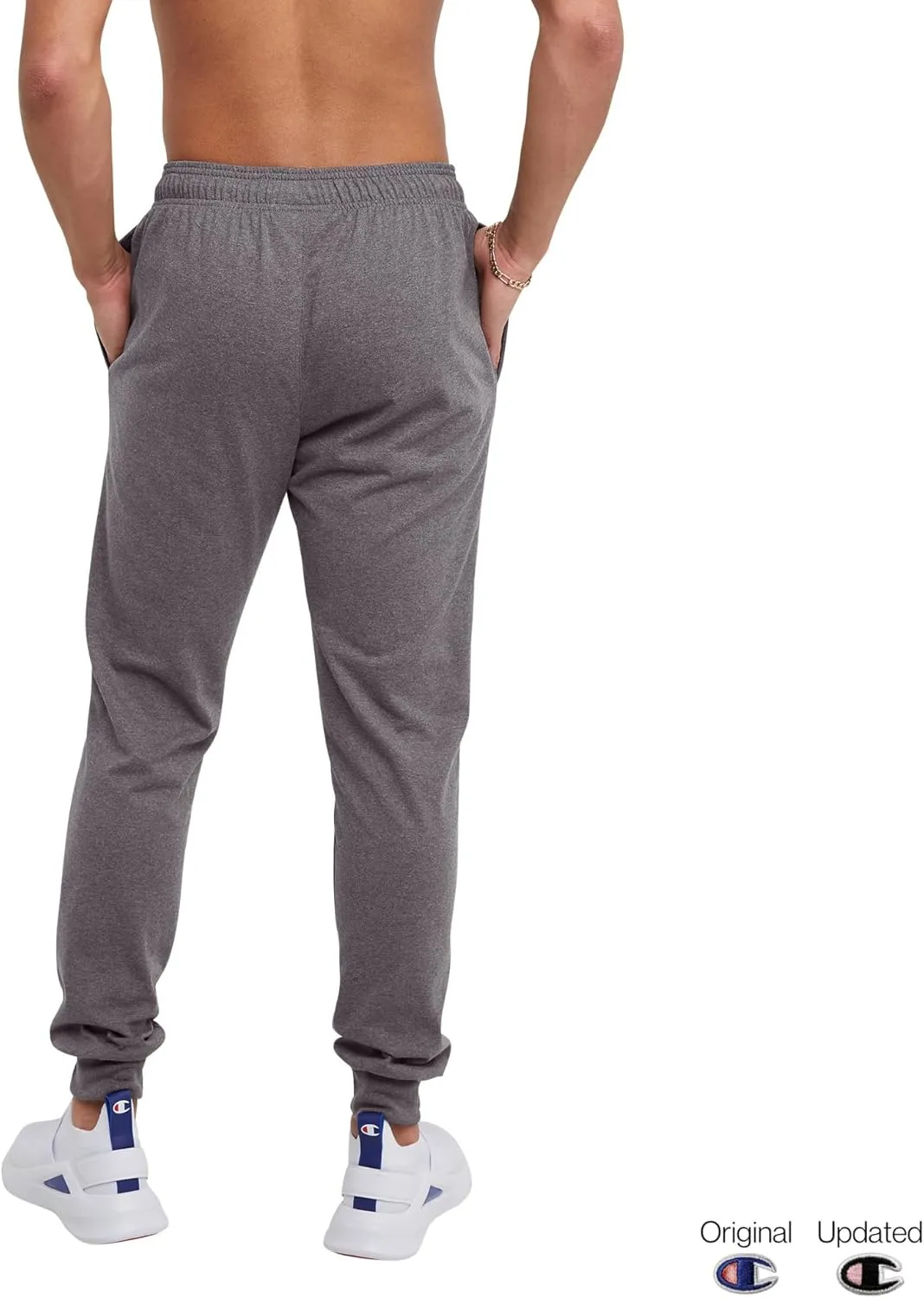 Champion Men's Joggers, Lightweight Lounge Pants, Jersey Graphic Pants for Men, 31"