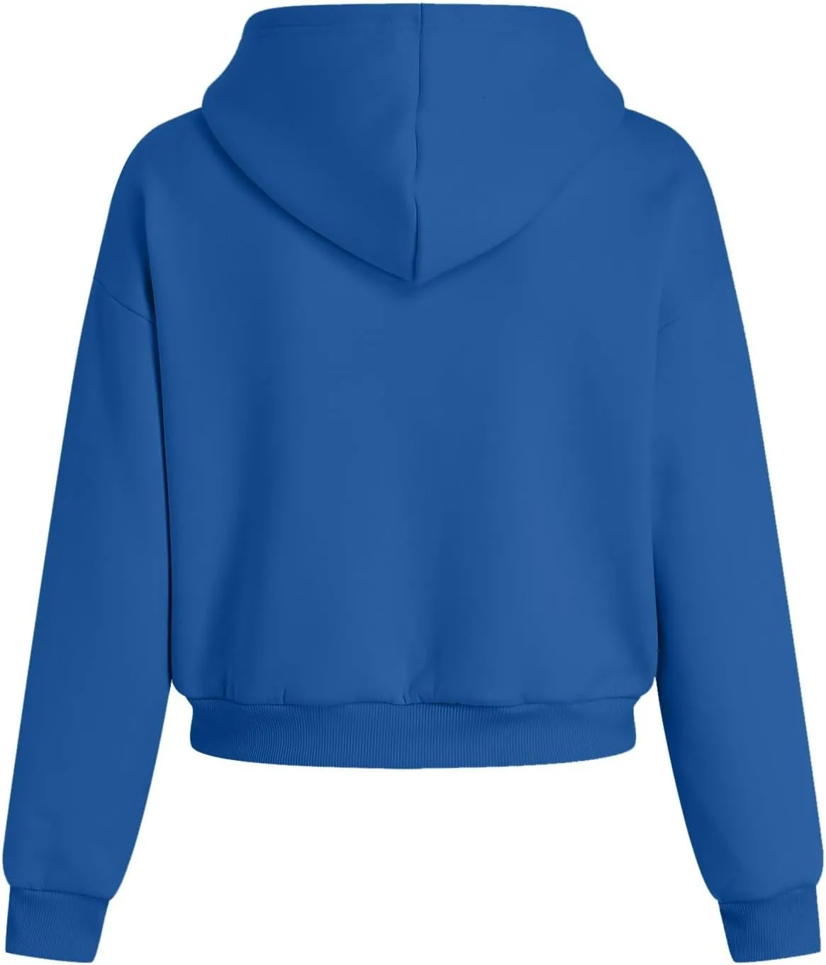 Crop Hoodies for Women Zip Up Jackets Oversized Sweatshirts Fall Fashion Outfits 2024 Sweaters Winter Clothes
