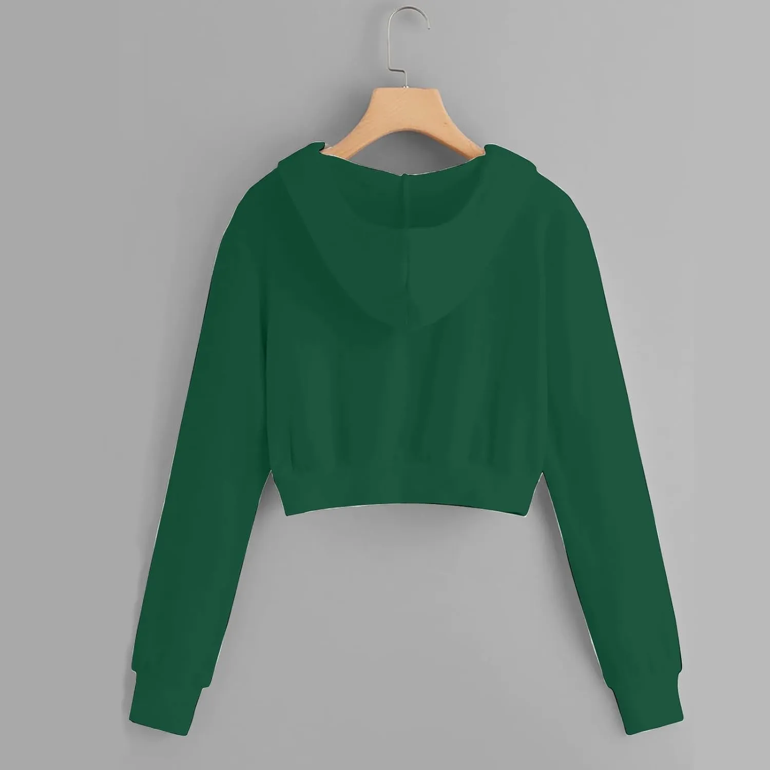 Cropped Hoodie Women Zip Up Hooded Sweatshirt 2023 Fashion Fall Crop Jackets Casual Cute Long Sleeve Crop Tops