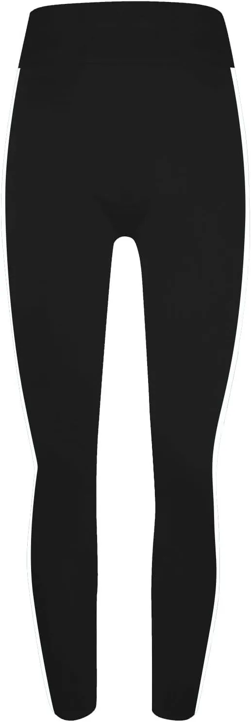 DASAYO High Waisted Leggings for Women Trenfy Side Stripe Print Tummy Control Comfy Exercise Yoga Pants Girls Activewear