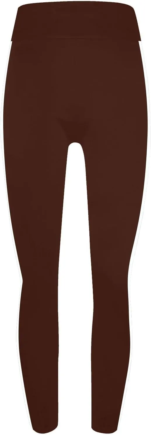 DASAYO High Waisted Leggings for Women Trenfy Side Stripe Print Tummy Control Comfy Exercise Yoga Pants Girls Activewear