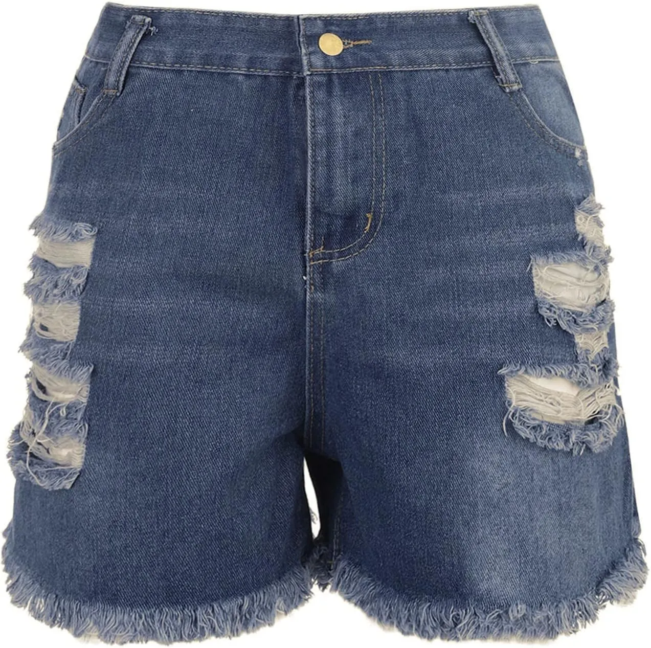 Denim Shorts Women High Waisted Jeans Shorts for Women Stretchy Hot Short Jeans Ripped Jean Short
