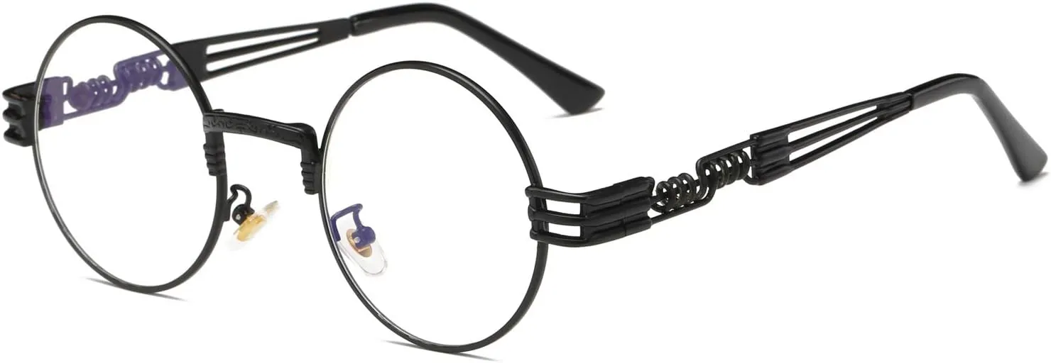 Dollger Steampunk Round Sunglasses Metal Frame Circle Shades