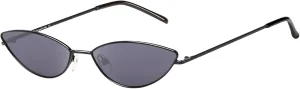DUCO Vintage Oval Sunglasses for Women Small Triangle Polarized Sun Glasses Metal Frame and UV Protection W019