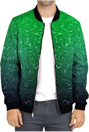 DuDubaby Autumn and Winter Men's Printed Thin Jackets Men's Casual Versatile Printed Jackets