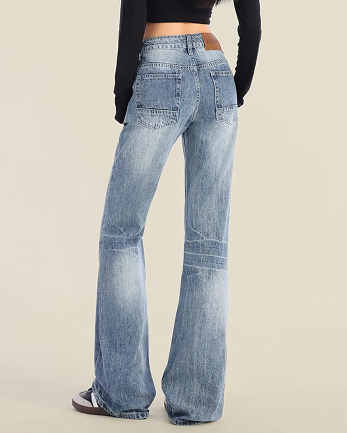 EMMIOL Womens Wide Leg Jeans Straight Baggy Boyfriend Low Rise Denim Pants Flare Jeans Trendy Outfits