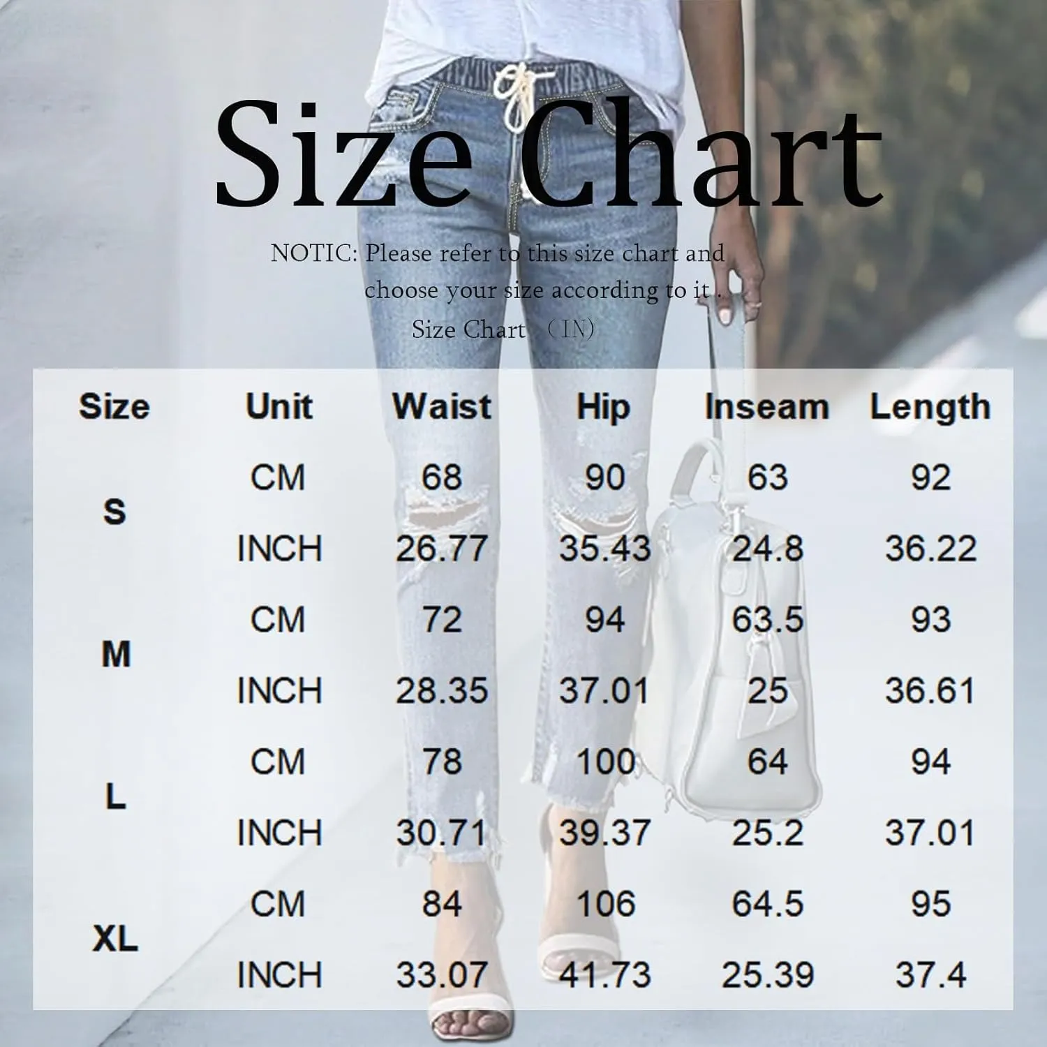 fanmpghleoo Straight Leg Jeans for Women Drawstring Elastic Waist Ripped Skinny Jeans Raw Hem Jeggings Cropped Denim Joggers