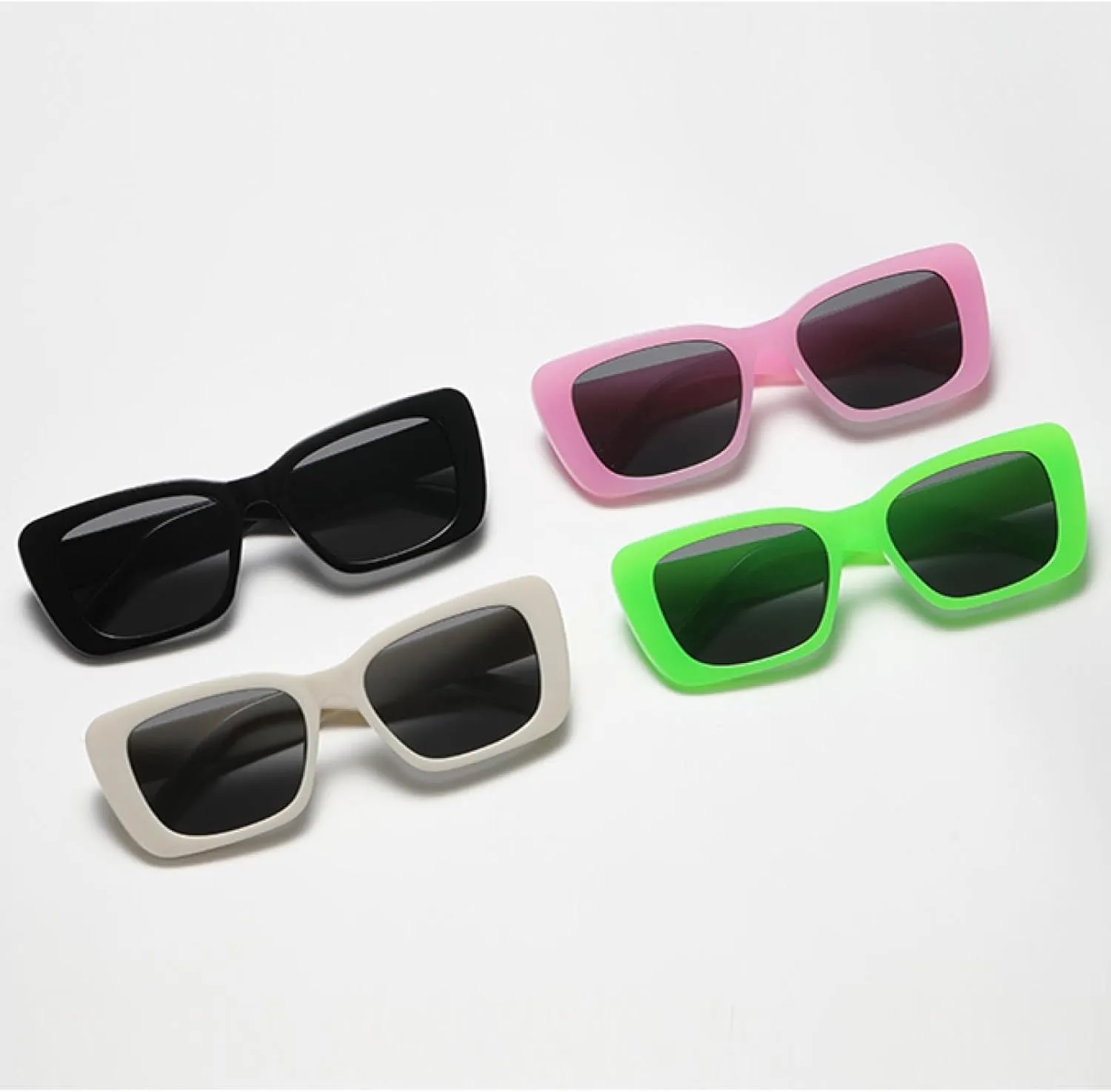 Fashion Rectangle Sunglasses Women Vintage Female Uv400