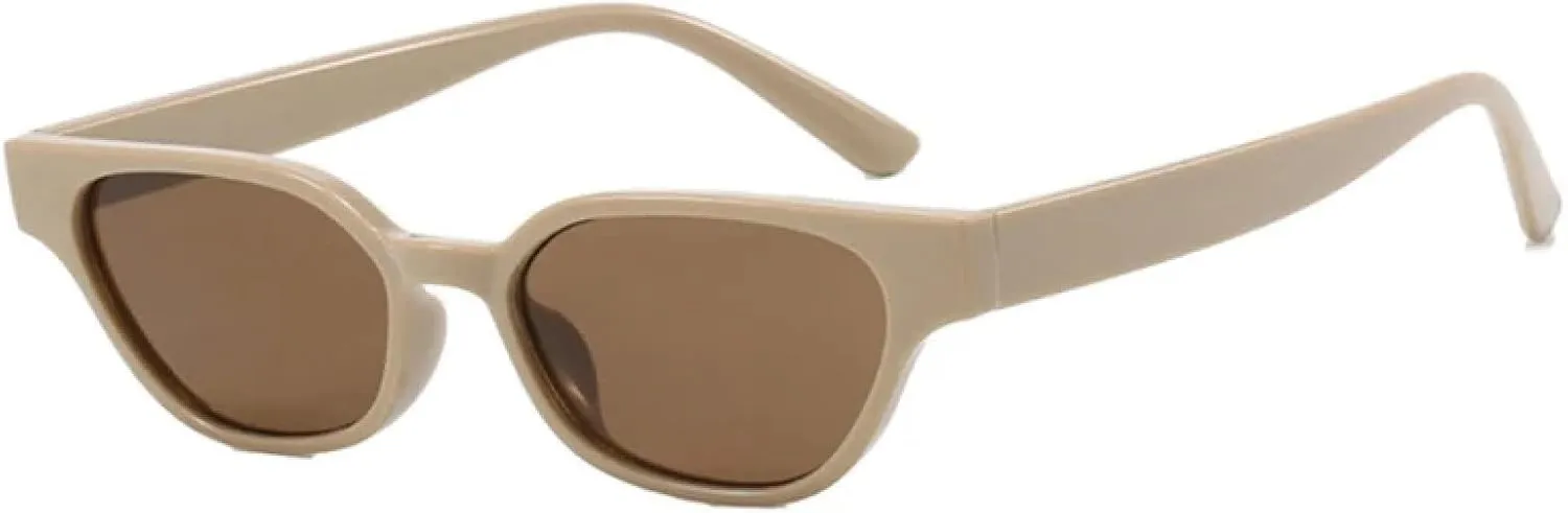 Fashion Small Cat Eye Sunglasses Women Vintage Tea Uv400