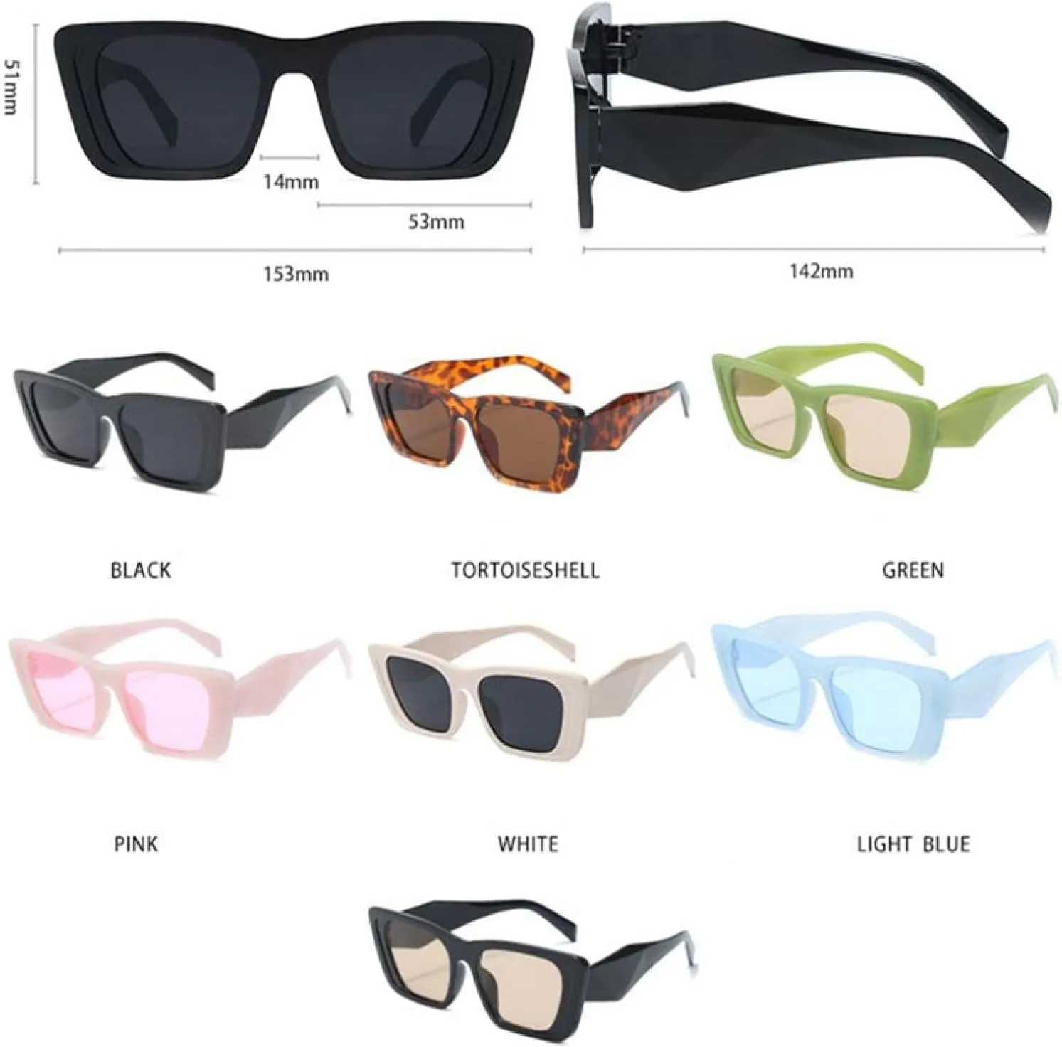 Fashion Sunglasses for Women Men Retro Cat Eye