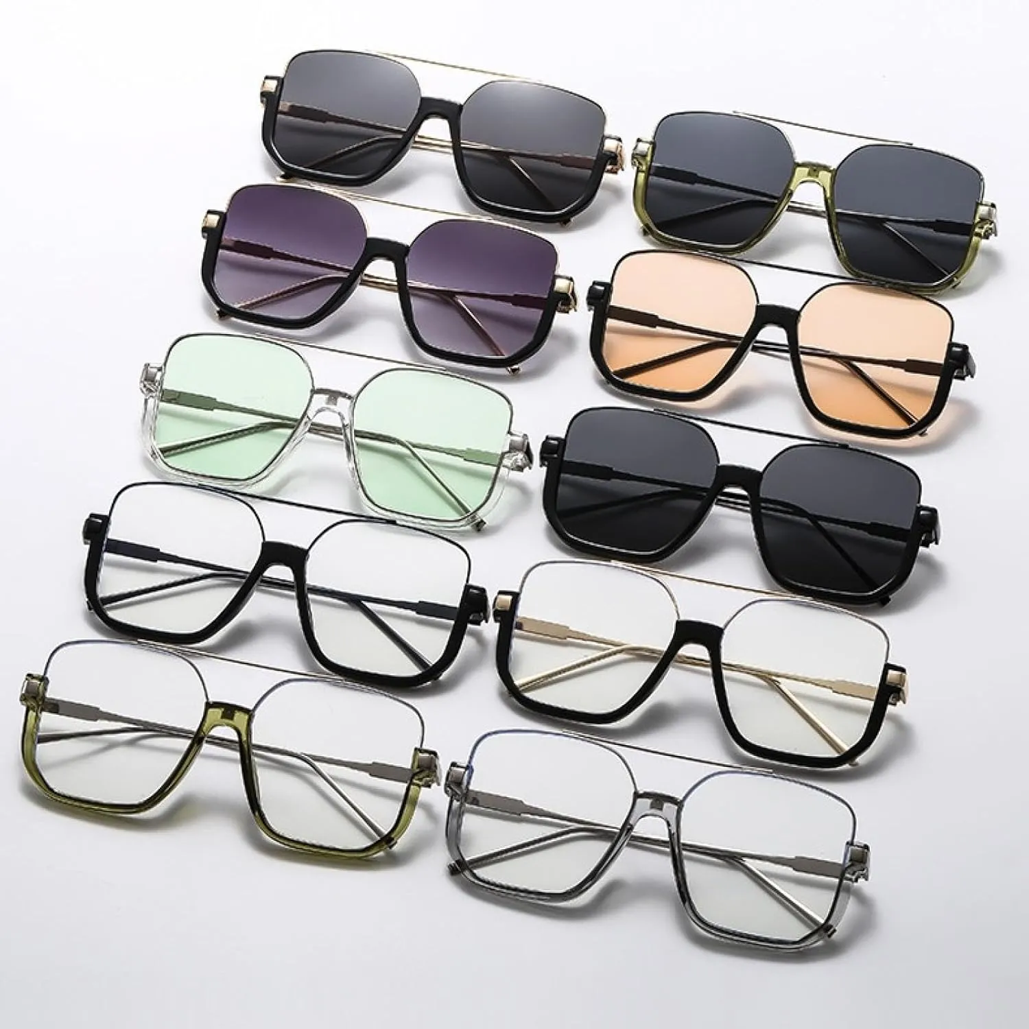 Fashion Sunglasses for Women Men Retro Metal Frame Uv400